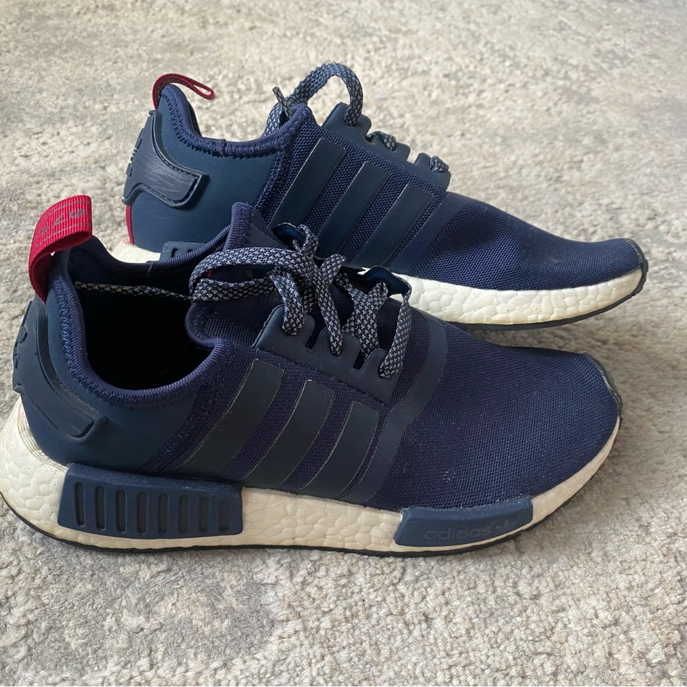 adidas sneaker nmd r1 sneaker blue and red women’s Sz 8  Japanese tag